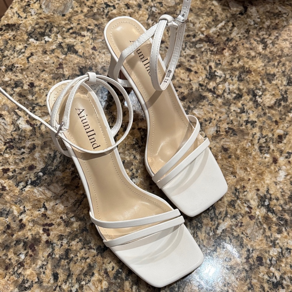 White Strappy Sandals